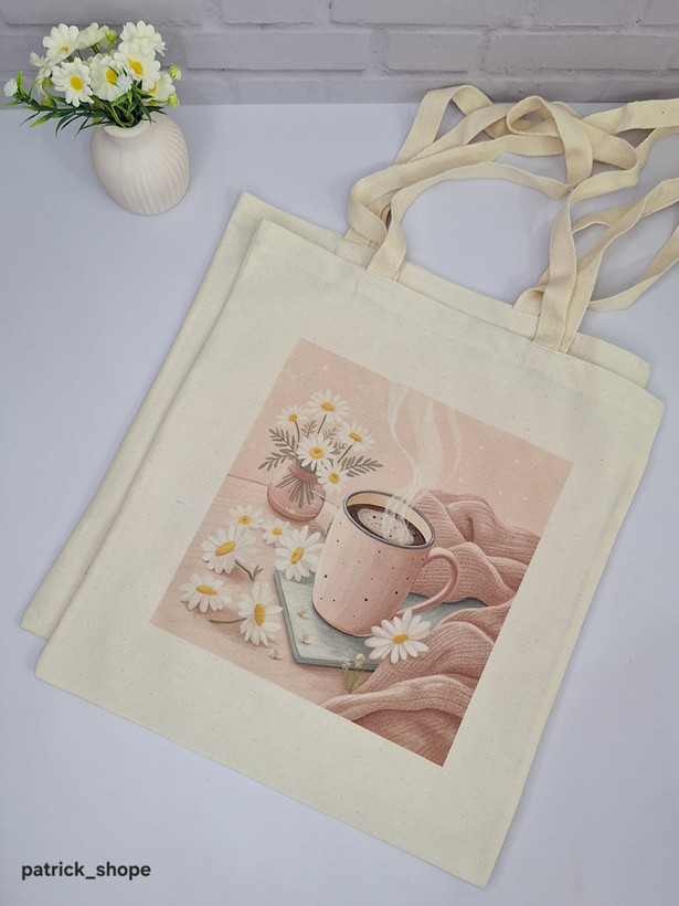 توت بگ پارچه ای فانتزی دوشی و دسته دار وارداتی