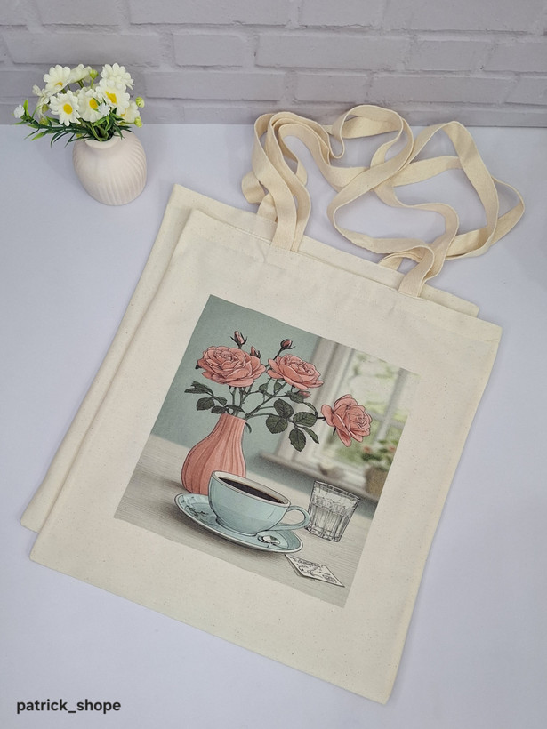 توت بگ پارچه ای فانتزی دوشی و دسته دار وارداتی